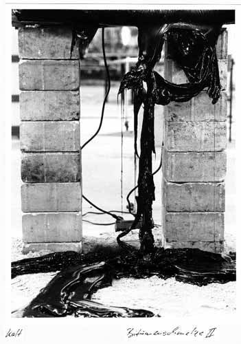 Bitumenschmelze2, kalt, Detail